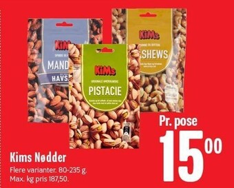 Min Købmand Kims nødder tilbud