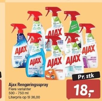 Fakta Tyskland Ajax rengøringsspray tilbud