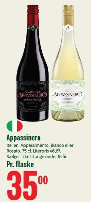 Min Købmand Appassinero tilbud