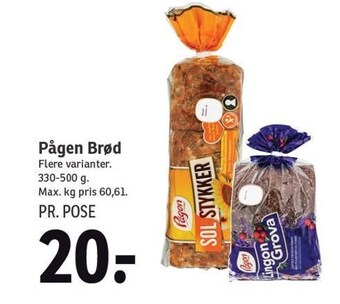 SPAR Pågen brød tilbud
