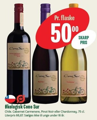 Min Købmand Økologisk cono sur tilbud