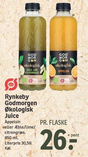 SPAR Rynkeby godmorgen økologisk juice tilbud
