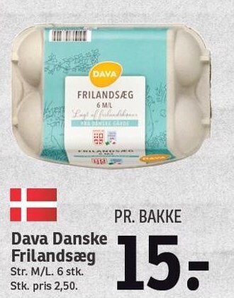 SPAR Dava danske frilandsæg tilbud