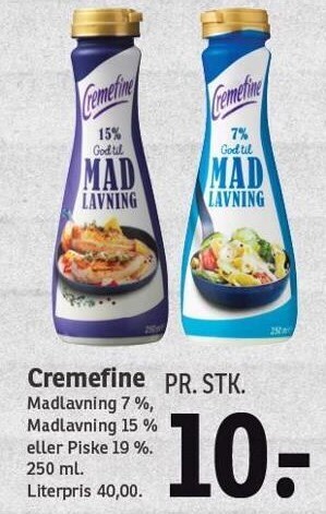 SPAR Cremefine tilbud