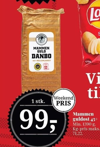 Dagli'Brugsen Mammen guldost 45+ tilbud