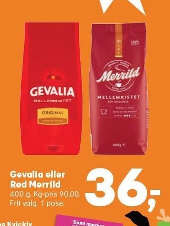 Gevalia eller rød merrild
