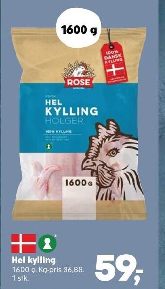 SuperBrugsen Hel kylling tilbud