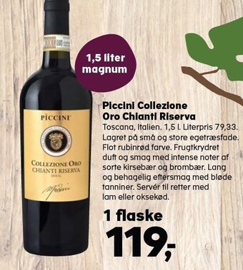SuperBrugsen Piccini collezione oro chianti riserva tilbud