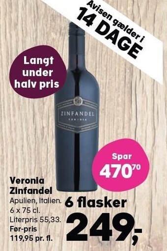 SuperBrugsen Veronia zinfandel tilbud