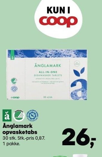 SuperBrugsen Änglamark opvasketabs tilbud
