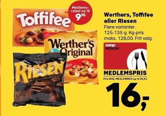 Werthers, toffifee eller riesen