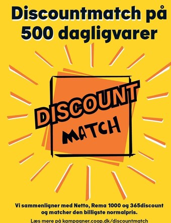 Discountmatch på 500 dagligvarer