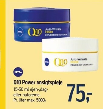 Føtex Q10 power ansigtspleje tilbud