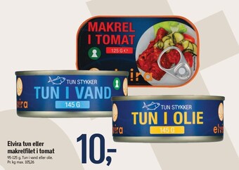 Elvira tun eller makrelfilet i tomat