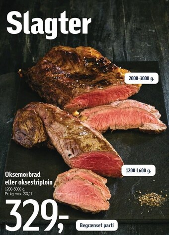 Føtex Oksemørbrad eller oksestriploin tilbud