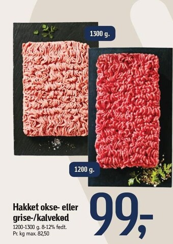 Føtex Hakket okse- eller grise-/kalvekød tilbud