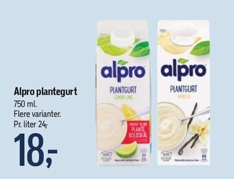 Føtex Alpro plantegurt tilbud