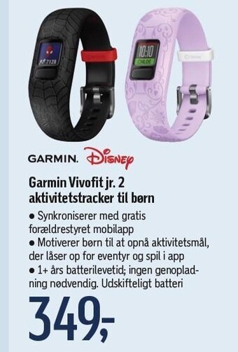 Føtex Garmin vivofit jr. 2 aktivitetstracker til børn tilbud