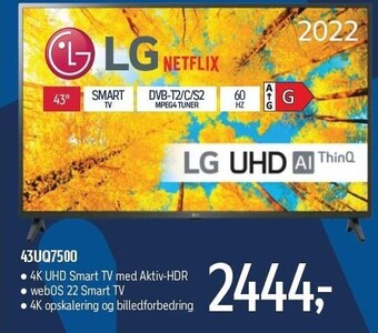 Føtex Lg 43 4k uhd smart tv med aktiv-hdr tilbud