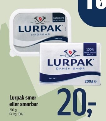 Lurpak smør eller smørbar