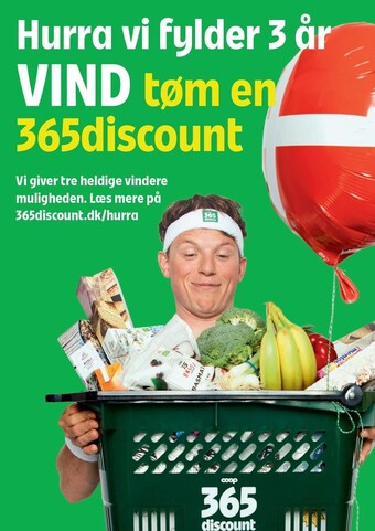 Hurra vi fylder 3 år vind tøm en 365discount