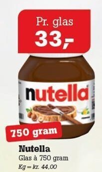 Poetzsch Padborg Nutella tilbud
