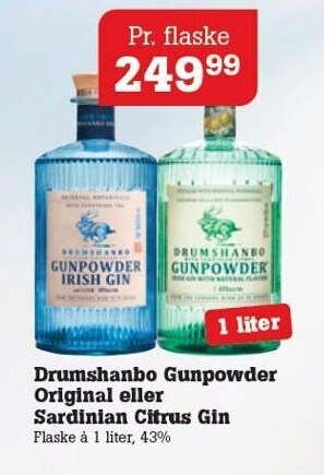 Drumshanbo gunpowder original eller sardinian citrus gin
