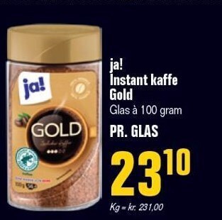 Poetzsch Padborg Ja! instant kaffe gold tilbud