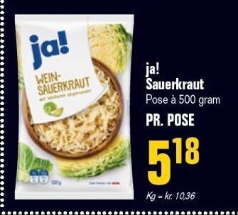 Poetzsch Padborg Ja! sauerkraut tilbud
