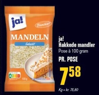 Poetzsch Padborg Ja! hakkede mandler tilbud