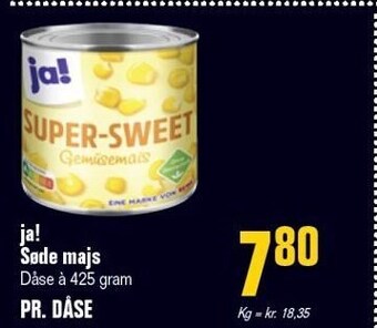 Poetzsch Padborg Ja! søde majs tilbud