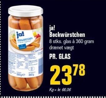Poetzsch Padborg Ja! bockwürstchen tilbud