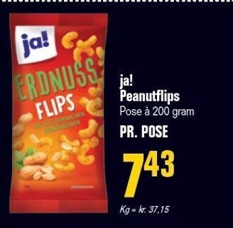 Poetzsch Padborg Ja! peanutflips tilbud