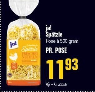 Poetzsch Padborg Ja! spätzle tilbud