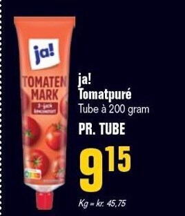Poetzsch Padborg Ja! tomatpuré tilbud