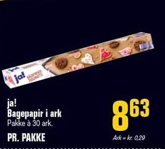 Poetzsch Padborg Ja! bagepapir i ark tilbud