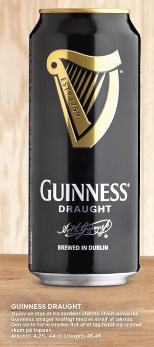 MENY Guinness draught tilbud