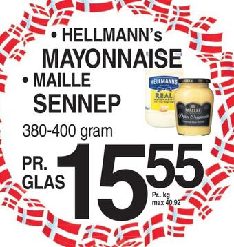 ABC Lavpris Hellmann's mayonnaise • maille sennep tilbud