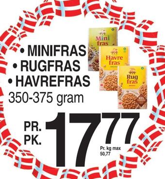Minifras • rugfras • havrefras