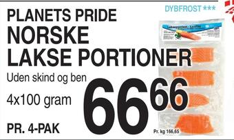 Norske lakse portioner