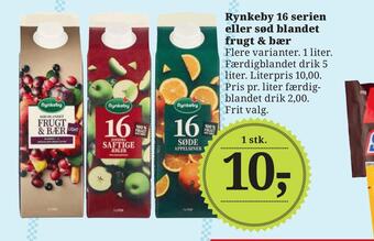 Rynkeby 16 serien eller sød blandet frugt & bær