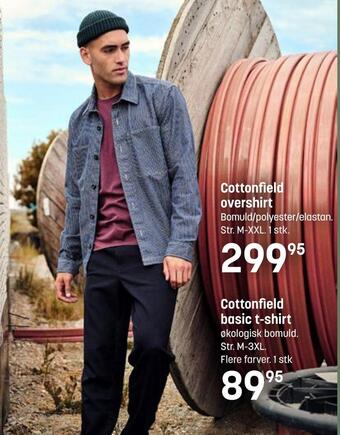 Kvickly Cottonfield basic t-shirt tilbud