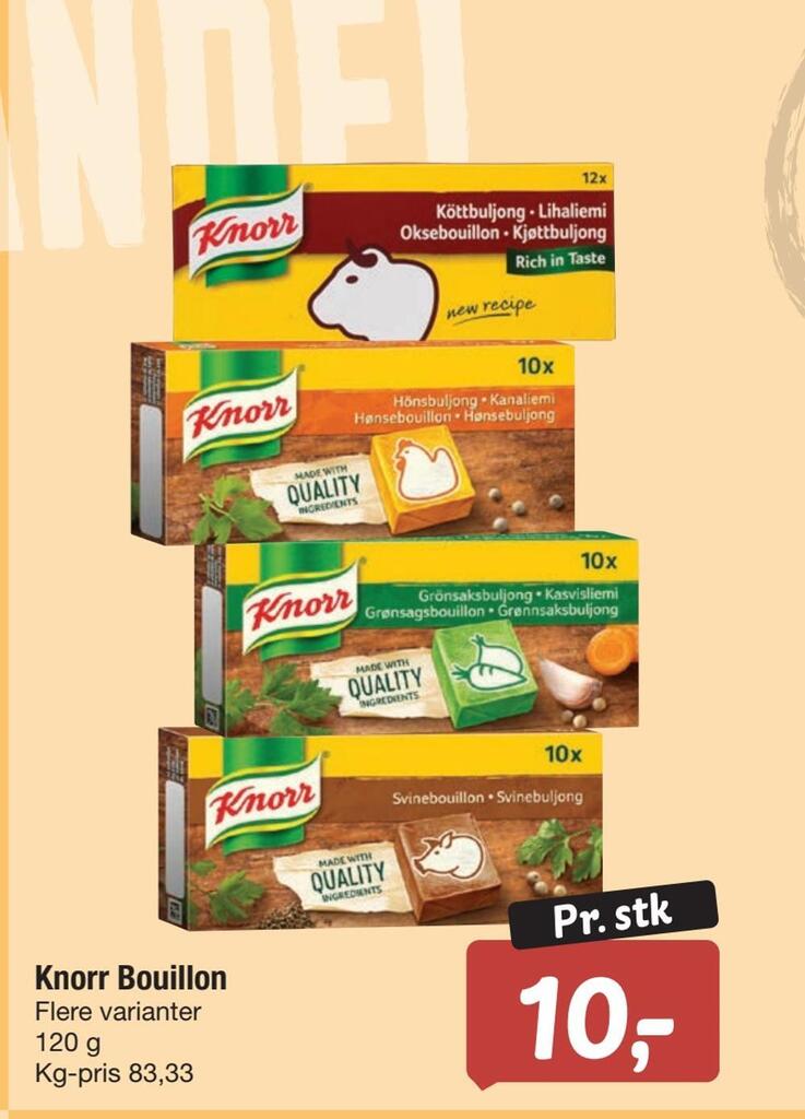 Knorr bouillon tilbud hos Fakta Tyskland