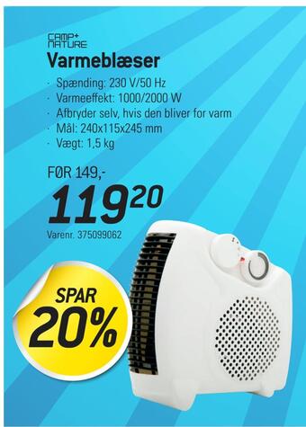 Thansen Varmeblæser tilbud