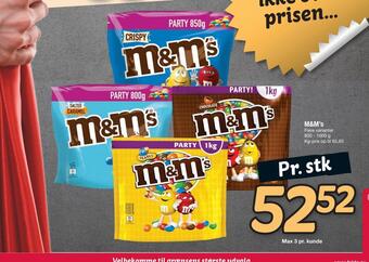 Fakta Tyskland M&m's tilbud