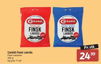 Fakta Tyskland Carletti finsk lakrids tilbud
