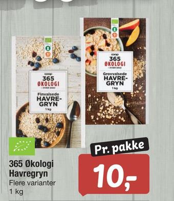 Fakta Tyskland 365 økologi havregryn tilbud