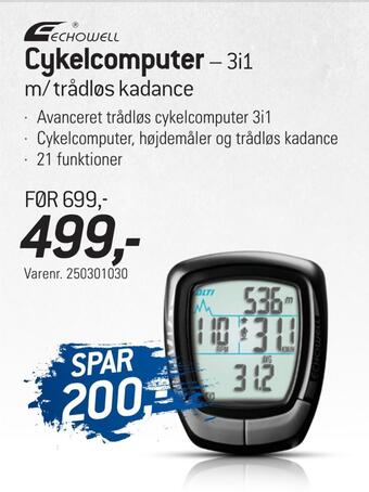Thansen Cykelcomputer tilbud
