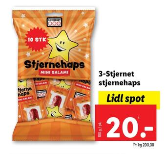 Lidl 3-stjernet stjernehaps tilbud