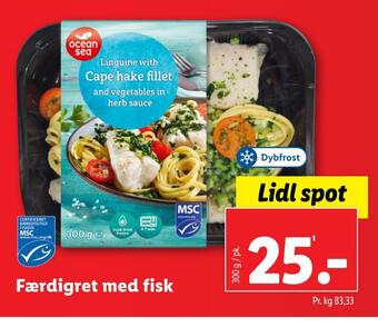 Lidl Færdigret med fisk tilbud